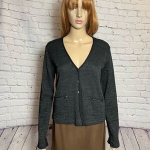 NWT New $418 Transit Par-Such Wool Knit Jacket Cardigan Size L Made In Italy